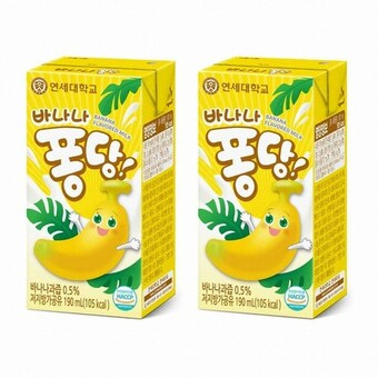 연세유업 바나나퐁당 <b>우유</b> 190ml (멸균)