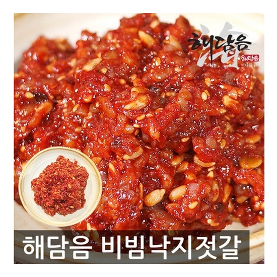 해담음 비빔낙지젓갈 400g (1개)