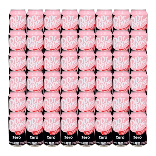 코카콜라음료 닥터페퍼 제로 스트로베리크림향 350ml (48개)_이미지