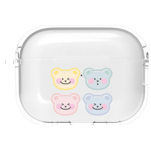 아스카코리아 에어팟 프로2 캔디베어 투명 하드 케이스 (정품)