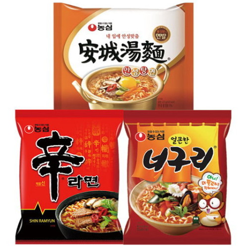 농심 봉지<b>라면</b> 3종 15개 세트
