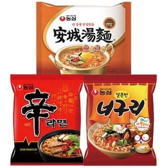 농심 봉지<b>라면</b> 3종 15개 세트