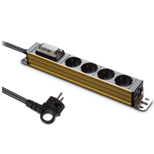 현대일렉트릭 서버탭 4구 16A 알루미늄 고용량 멀티탭 (5m)_이미지