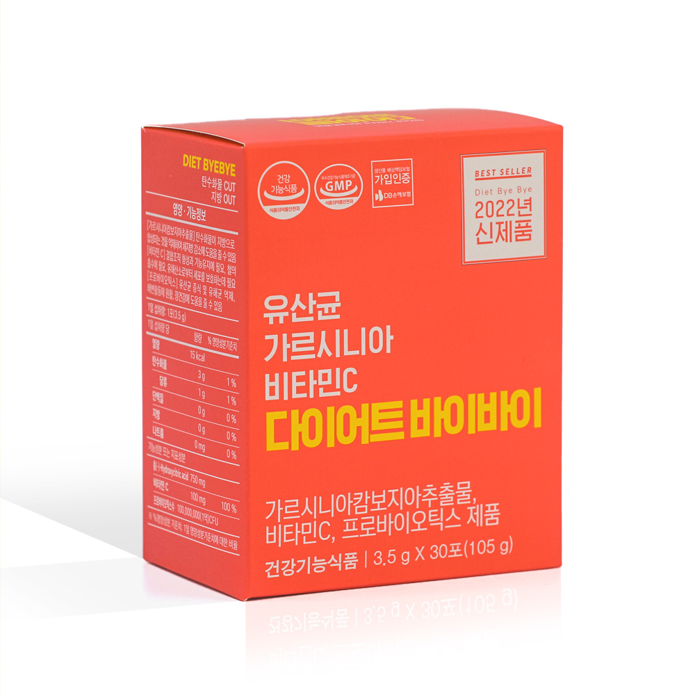 바이바이 유산균 가르시니아 비타민C 다이어트 바이바이 30포 (4개)_이미지
