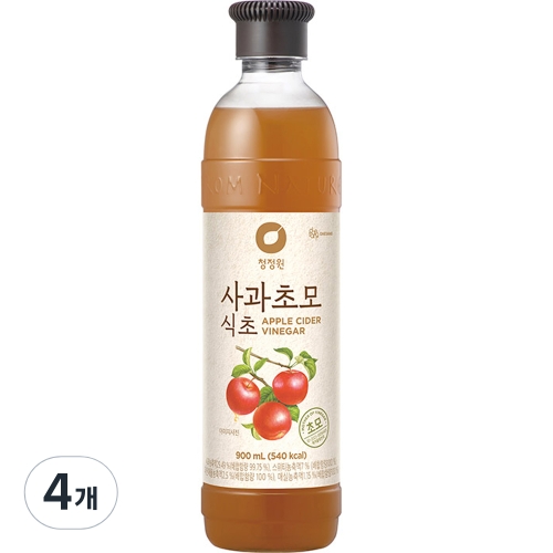 청정원 사과초모식초 900ml (4개)_이미지