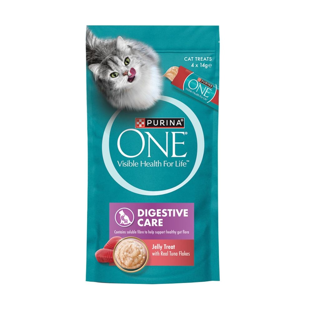 퓨리나 원(ONE) 캣 소화 건강 참치 젤리 56g (14g x 4p) (1개)_이미지