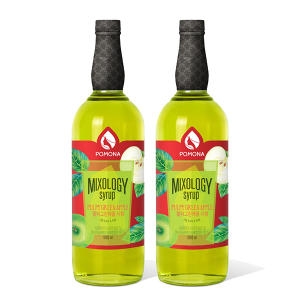 믹솔로지 펄피 그린애플 시럽 1000ml 2개세트
