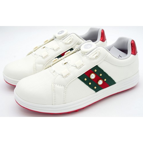 듀발 배색 다이얼 스파이크리스 골프화 DG-GS06 화이트