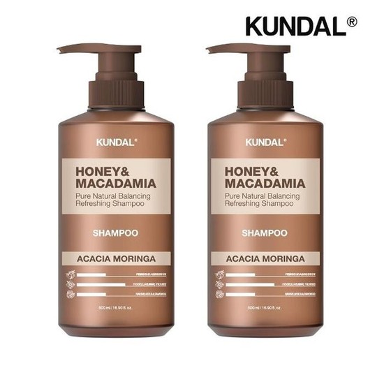  쿤달 허니 앤 마카다미아 네이처 샴푸 아카시아모링가 500ml [2개] 상품이미지