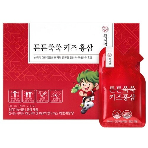 천지양 튼튼쑥쑥 키즈홍삼 20ml 30포