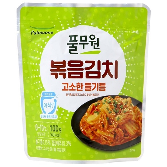 풀무원 들기름 볶음김치 100g (20개)_이미지