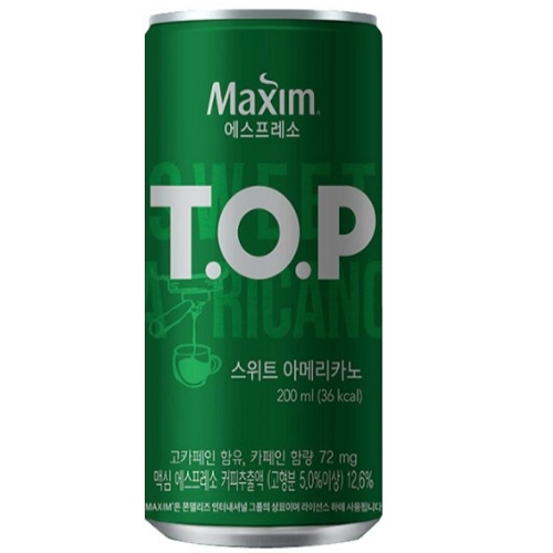 동서식품 맥심 에스프레소 티오피 스위트 아메리카노 200ml (18개)