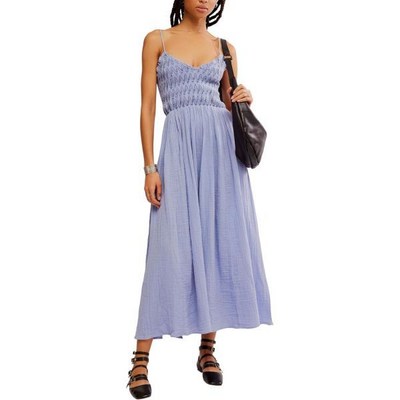 프리피플 Free People 여성용 Sweet Nothings 미디 솔리드 원피스 108534 X-Large Blue Heron