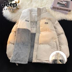 JEEP 만물상 신제품마켓 스프릿 양면 커플 패딩 겨울 리버시블 루즈핏 플리스 점퍼208146229639_이미지