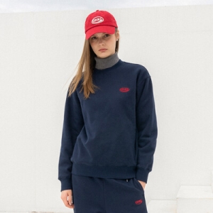 제너럴아이디어 UNISEX GNRL 베이직 기모 맨투맨 NAVY SBC4U02012