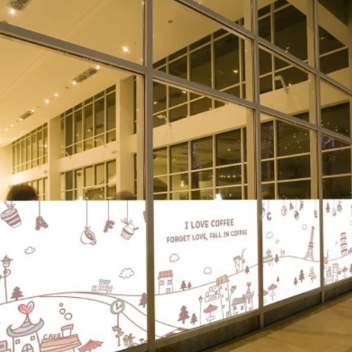 낭만창고 뮤럴실사 시트지 카페빌리지 nang186 (1장, 100cm x 100cm)_이미지