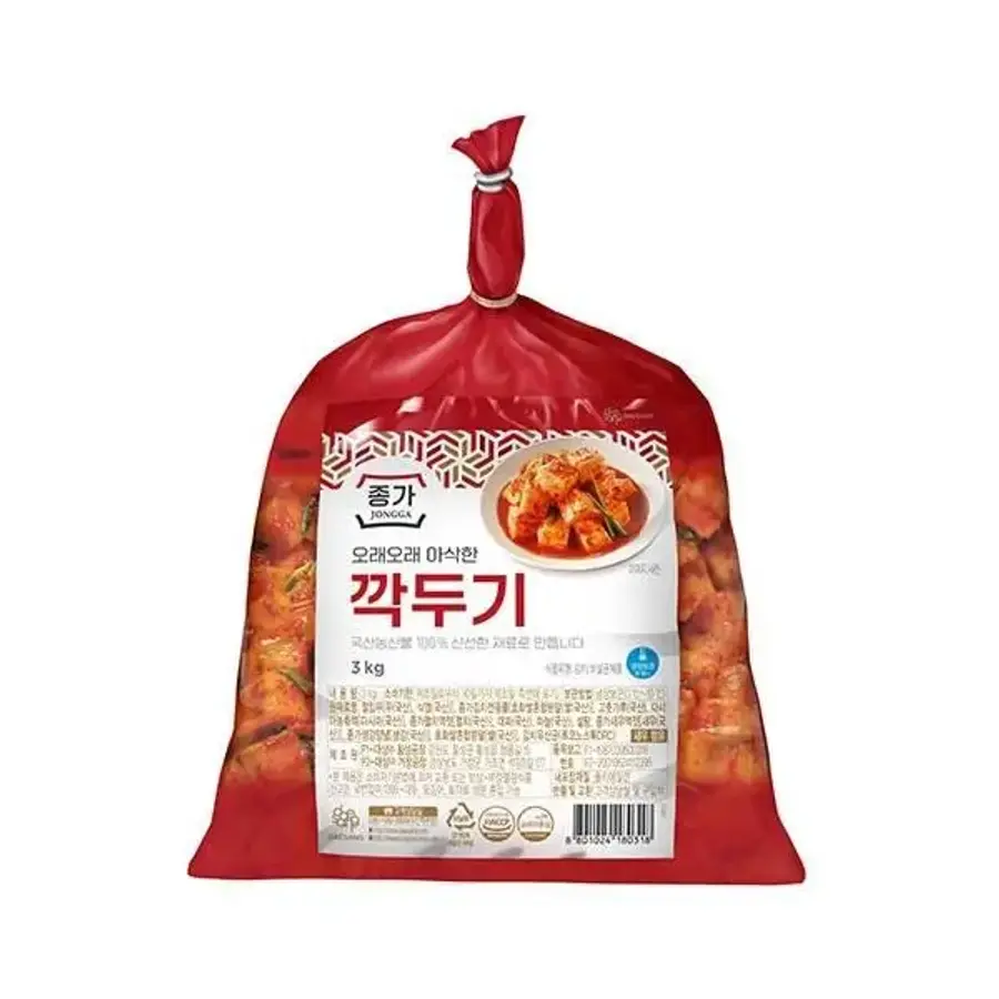 종가 깍두기 3kg (2개)_이미지