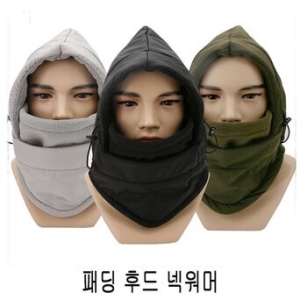 패딩 후드넥워머 스포츠 레저 야영용품 등산장비 넥워_이미지