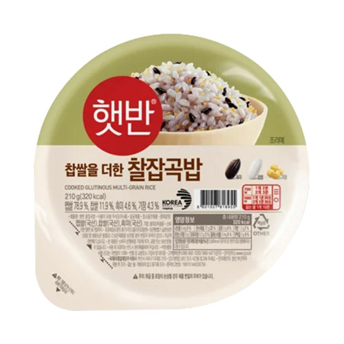 CJ제일제당 햇반 매일 찰잡곡밥 210g이미지입니다. 누르면 해당 게시물로 새창이동합니다.