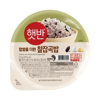 CJ제일제당 <b>햇반</b> 매일 찰잡곡밥 <b>210g</b>