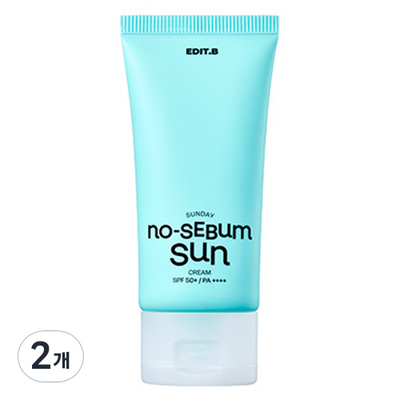 에딧비 선데이 노세범 선크림 50ml (2개)