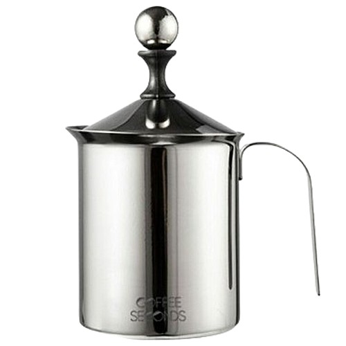 커피세컨즈 더블망 스텐 거품기 800ML_이미지