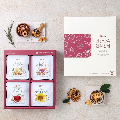 유기샘 매일견과 선물세트 4종 1호 360g (1개)