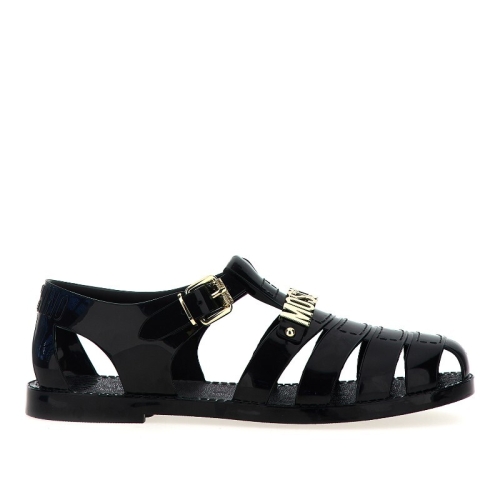 모스키노 메탈 로고 젤리 샌들 MB16501G0OG20 000