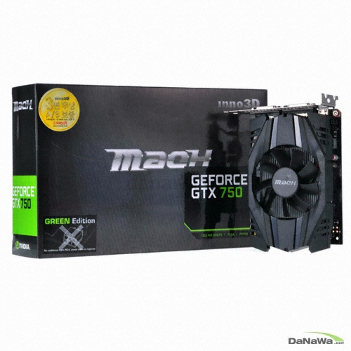 INNO3D Mach 지포스 GTX750 마하 GREEN Edition D5 1GB_이미지