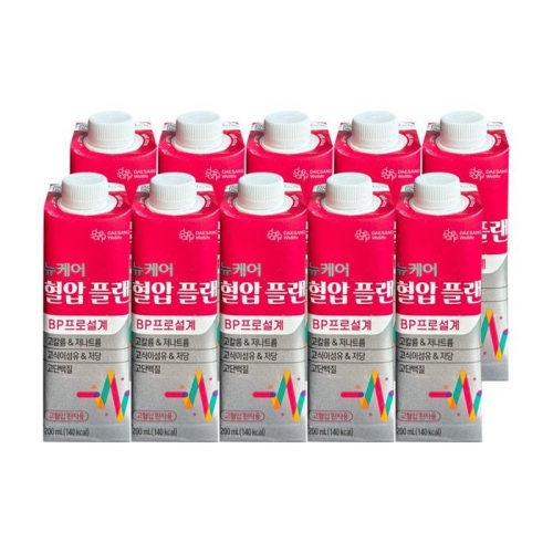 대상웰라이프 뉴케어 혈압플랜 200ml (10개)_이미지