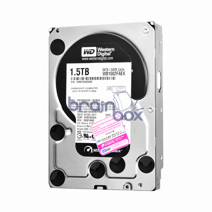 Western Digital WD BLACK 7200/64M (WD1502FAEX, 1.5TB)_이미지
