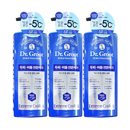 닥터그루트 스칼프 익스트림 쿨링 샴푸 700ml (3개)_이미지