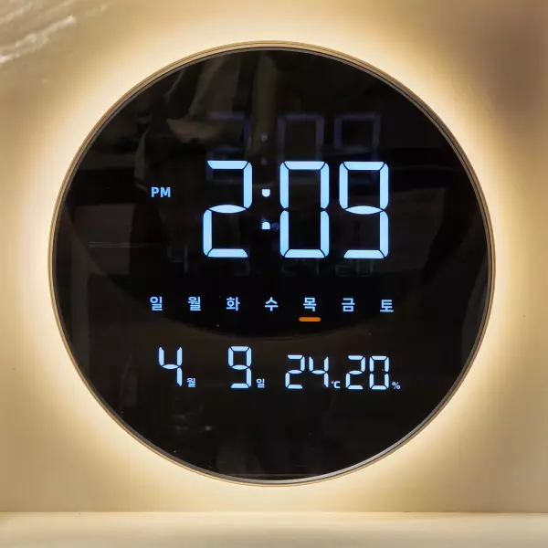 뉴 이클립스 스마트 무드등 LED 벽시계 WIFI OWD-1014SV
