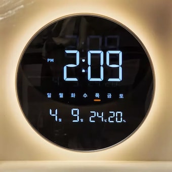 뉴 이클립스 스마트 무드등 <b>LED</b> <b>벽시계</b> WIFI OWD-1014SV