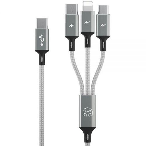 DGG D21-530 스카이 메타 C to 3in1 멀티 케이블 (2m, 3개)_이미지