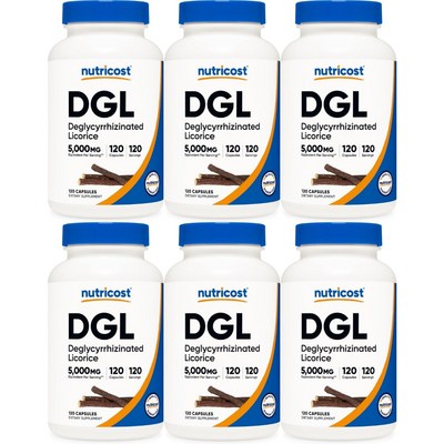 뉴트리코스트 DGL 5000mg 120캡슐 (6개)_이미지