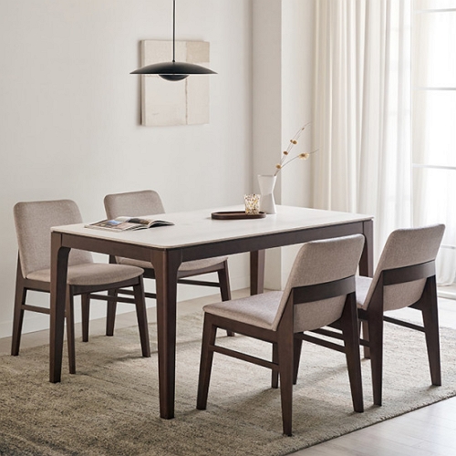 삼익가구 아벨로 포세린 통세라믹 원목 식탁 1400