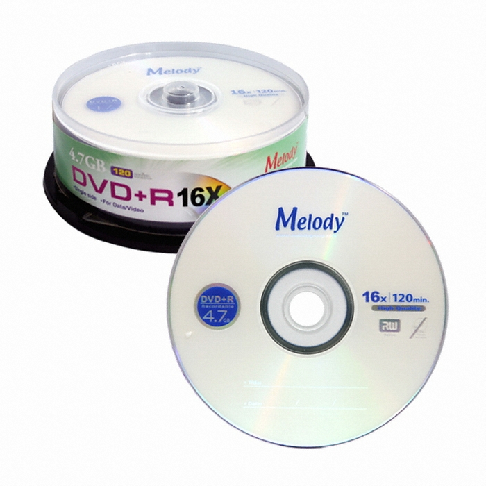 멜로디 DVD+R 4.7GB 16x 케익 (25장)_이미지