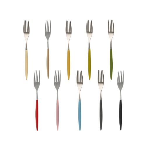 까사무띠 아모르 실버 디저트 포크 10colors_이미지