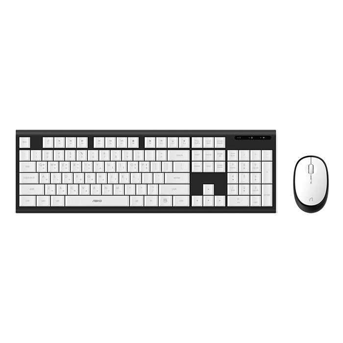 앱코 WKM03 무선 키보드마우스 세트 (블랙)_이미지