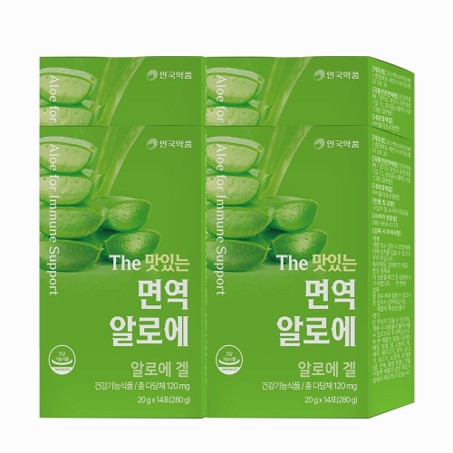 안국약품 The 맛있는 면역 알로에 14포 (4개)_이미지