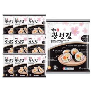 광천다솔김 백제광천김 두번구운 김밥김 20g [10개]