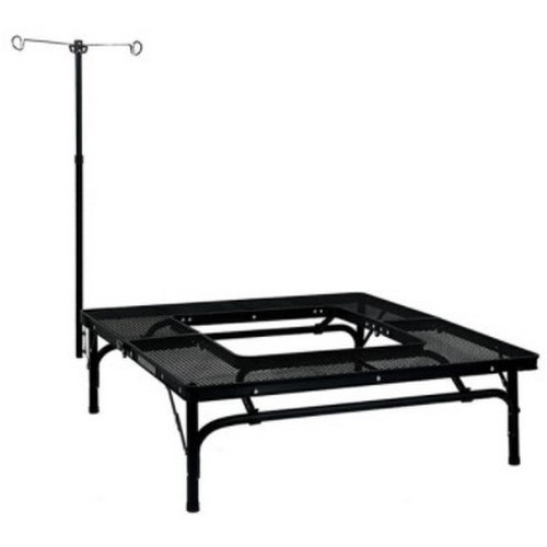 노마드 더블랙 아이언 메쉬 BBQ 캠핑 테이블 랜턴걸이_이미지