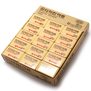 화랑고무 300 디자인아트 지우개 (30개)