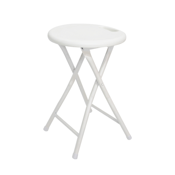 팬물산 원형 손잡이 접이식 스툴 (2개)