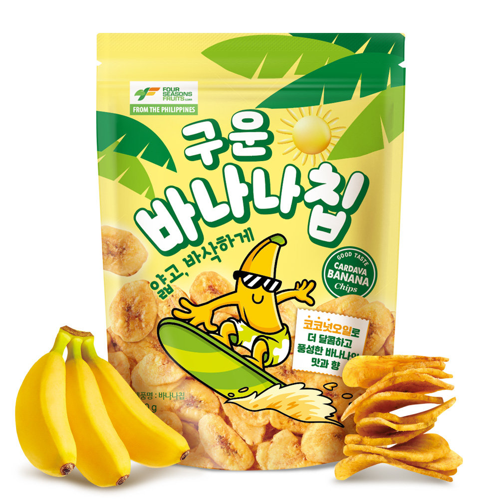 FOUR SEASONS FRUITS 블레스 쉬핑 구운 바나나칩 450g (1개)_이미지