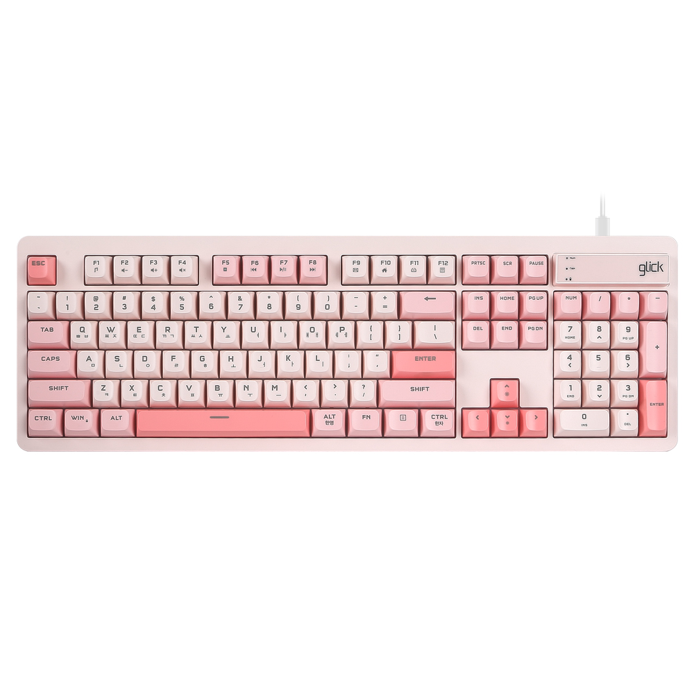 지클릭커 OFFICEPRO OPK50 사일런스 M RGB 무소음 방수 104 (Coral)_이미지