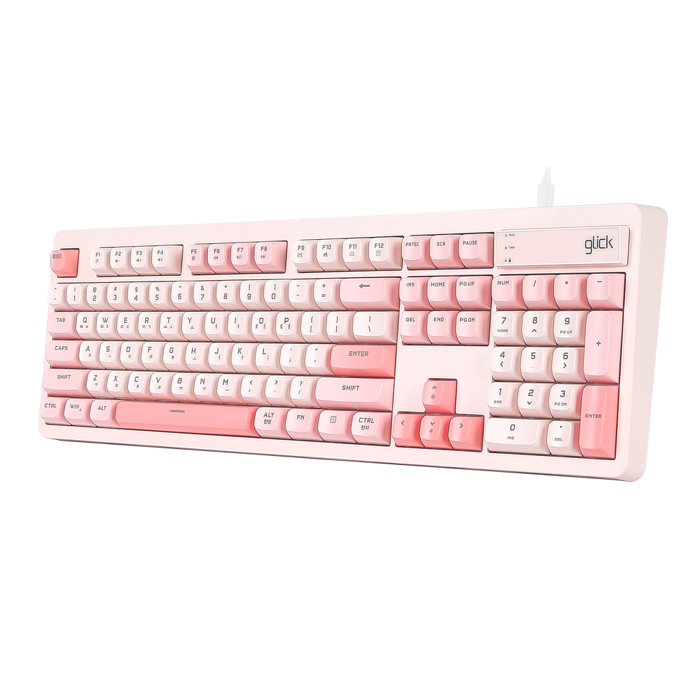 지클릭커 OFFICEPRO OPK50 사일런스 M RGB 무소음 방수 104 (Coral)_이미지