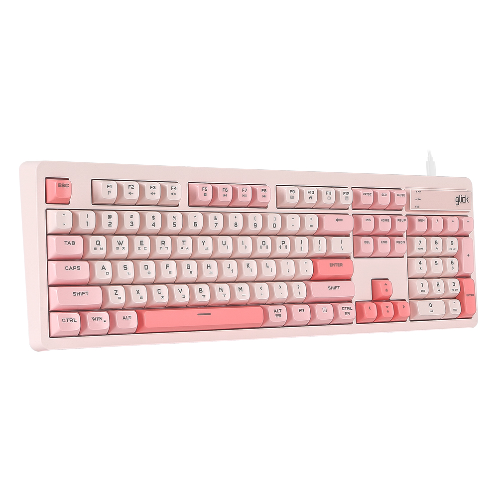 지클릭커 OFFICEPRO OPK50 사일런스 M RGB 무소음 방수 104 (Coral)_이미지