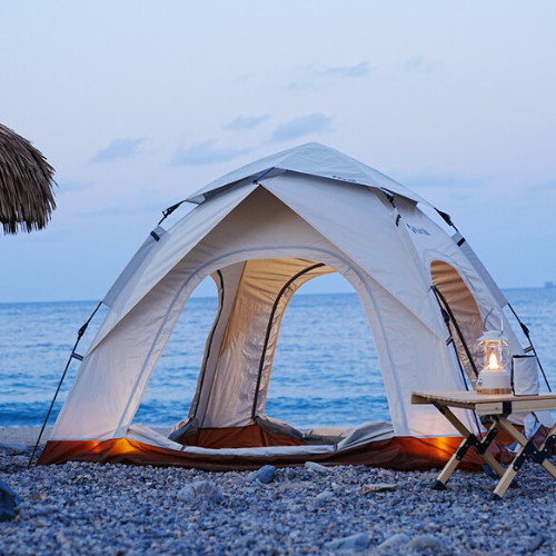 카르닉 4도어 스퀘어 원터치 텐트 아이보리 (시트+TPU플라이 포함)